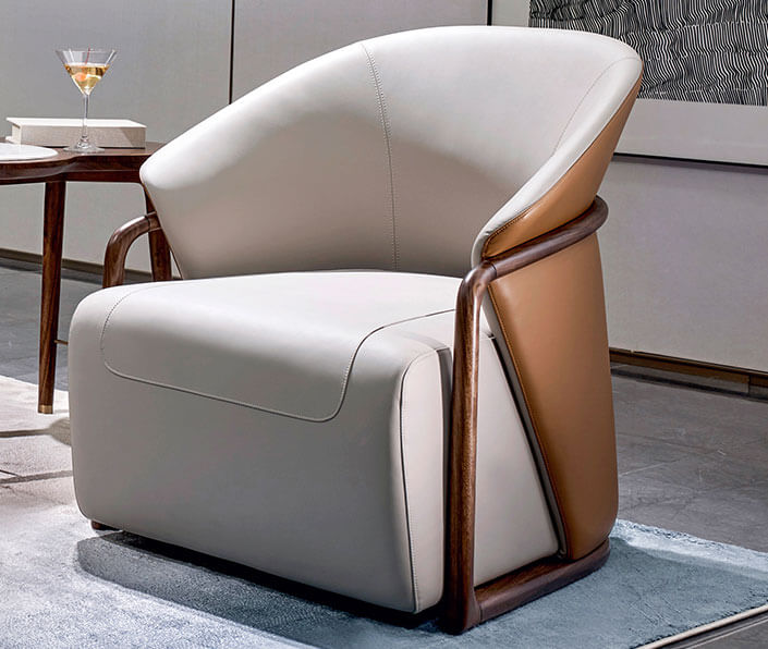 材質(zhì)-烏金木+意大利小黃牛皮+華潤漆