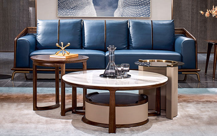 藍(lán)山-現(xiàn)代簡奢 客廳空間