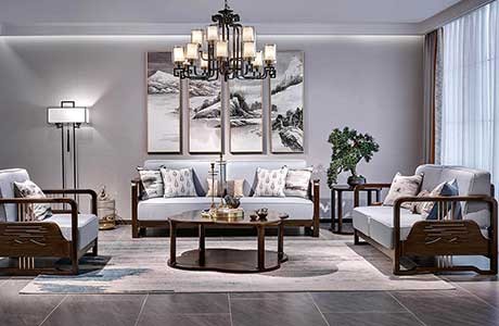 龍湫-東方先生  客廳空間-童話森林新中式實木家具