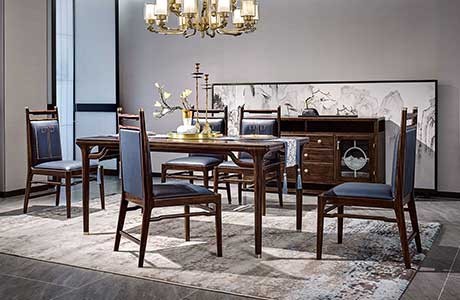 格物-東方先生 餐廳空間-童話森林新中式實(shí)木家具